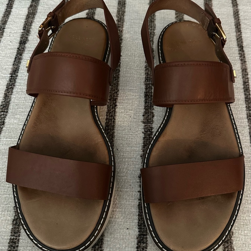 Cole Haan Brown Leather Sandals